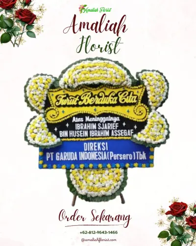 Papan Bunga Duka di Surade